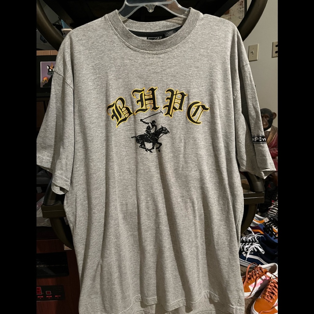 Beverly Hills Polo Company Vintage Tee. Black Polo emblem soft stitching